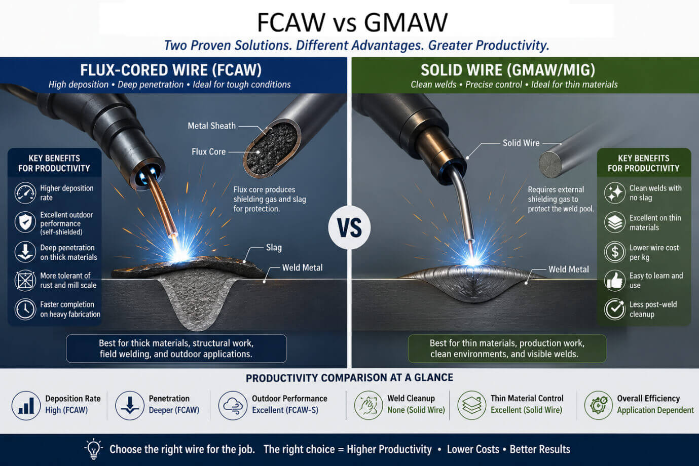 FCAW vs GMAW